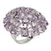 Image 2 : Amethyst & Sterling Dome Cocktail Ring