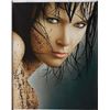 Image 1 : Signed Photo-realism Oil on Canvas, Brunette Model