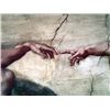 Image 1 : Art Michelangelo Creation Of Adam Ceramic Mural Decor Tile
