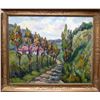 Image 2 : Mid Century Signed French Impressionist Landscape Oil Painting