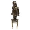 Image 2 : (2) Group Of Bronze Items, Cigar Lighter, Figure
