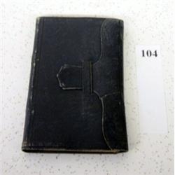 Funeral Marriage Records1863 Leather 
