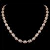 Image 1 : 24.42 CTW Marquise Diamond Designer Necklace 18K Rose Gold - REF-4479X3T - 42651