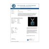 Image 3 : 1.19 CTW Certified Intense Blue SI Diamond Solitaire Necklace 10K White Gold - REF-240M2H - 36785