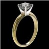 Image 4 : 1.25 CTW Certified VS/SI Quality Cushion Cut Diamond Solitaire Ring 10K Yellow Gold - REF-372A3X - 3