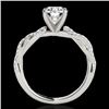 Image 2 : 1.25 CTW H-SI/I Certified Diamond Solitaire Ring 10K White Gold - REF-254M5H - 35232
