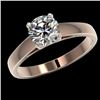 Image 2 : 1.27 CTW Certified H-SI/I Quality Diamond Solitaire Engagement Ring 10K Rose Gold - REF-191T3M - 365