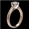 Image 4 : 1.27 CTW Certified H-SI/I Quality Diamond Solitaire Engagement Ring 10K Rose Gold - REF-191T3M - 365