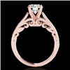Image 2 : 1 CTW H-SI/I Certified Diamond Solitaire Ring 10K Rose Gold - REF-227Y3K - 35138