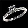 Image 2 : 0.75 CTW Certified H-SI/I Quality Diamond Solitaire Engagement Ring 10K White Gold - REF-118M2H - 32