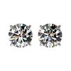 1.50 CTW Certified H-SI/I Quality Diamond Solitaire Stud Earrings 10K White Gold - REF-183X2T - 3306