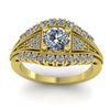 Image 4 : 1.50 CTW Solitaire Certified VS/SI Diamond Ring 14K Yellow Gold - REF-232M2H - 38549