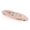 Image 5 : 1.51 CTW Certified VS/SI Diamond Solitaire 2Pc Wedding Set Antique 14K Rose Gold - REF-178W2F - 3144