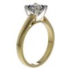 Image 4 : 1.25 CTW Certified VS/SI Quality Princess Diamond Solitaire Ring 10K Yellow Gold - REF-372W3F - 3301