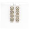Image 1 : 6.01 CTW Cushion Diamond Designer Earrings 18K Yellow Gold - REF-1127A6X - 42721