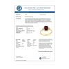 Image 2 : 1.12 CTW Garnet & Diamond Ring 10K Yellow Gold - REF-17A5X - 11232
