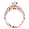 Image 2 : 1.08 CTW Certified VS/SI Diamond Solitaire Antique Ring 18K Rose Gold - REF-127Y3K - 27256