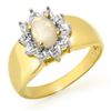 Image 1 : 0.33 CTW Opal Ring 10K Yellow Gold - REF-16F2N - 12657