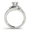 Image 2 : 2 CTW Certified VS/SI Diamond Bypass Solitaire Ring 18K White Gold - REF-602X8T - 27705