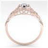 Image 4 : 0.50 CTW VS/SI Diamond Solitaire Engagement Ring 18K Rose Gold - REF-104N8Y - 36014