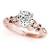 Image 1 : 1.15 CTW Certified VS/SI Diamond Solitaire Antique Ring 18K Rose Gold - REF-369Y8K - 27424