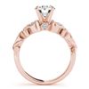 Image 2 : 1.15 CTW Certified VS/SI Diamond Solitaire Antique Ring 18K Rose Gold - REF-369Y8K - 27424