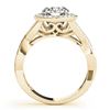 Image 4 : 2.09 CTW Certified VS/SI Diamond 2Pc Wedding Set Solitaire Halo 14K Yellow Gold - REF-420M2H - 30644