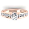 1.37 CTW Certified VS/SI Diamond Solitaire Ring 14K Rose Gold - REF-203N3Y - 30415
