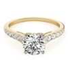0.92 CTW Certified VS/SI Diamond Solitaire Ring 18K Yellow Gold - REF-126T2M - 27497