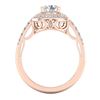 Image 4 : 1.7 CTW VS/SI Diamond Solitaire Art Deco Ring 18K Rose Gold - REF-436H4A - 37254