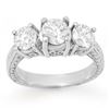 1.75 CTW Certified VS/SI Diamond 3 Stone Ring 14K White Gold - REF-259X4T - 14307