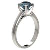 Image 4 : 2.04 CTW Certified Intense Blue SI Diamond Solitaire Engagement Ring 10K White Gold - REF-344H5A - 3