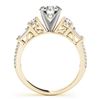 Image 5 : 2.5 CTW Certified VS/SI Diamond Pave Solitaire Ring 18K Yellow Gold - REF-650N3Y - 28112