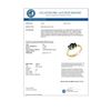 Image 2 : 1.0 CTW Blue Sapphire Ring 10K Yellow Gold - REF-19W3F - 12640