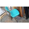 Image 2 : TEAL ROLLING CHAIR