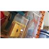 Image 2 : 2 PLEXI CONTAINERS W/ WOOD LIDS