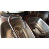Image 2 : STAINLESS DOUBLE SINK AND FAUCET