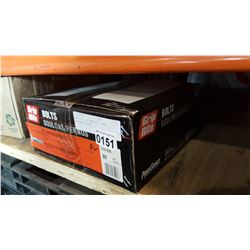 CRATE OF 1/2 INCH X 6 INCH CARRIAGE BOLTS