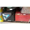Image 2 : 2 TOOL BOXES W/ CONTENTS, TIRE CHAINS, HORSES, AND LIFE JACKET