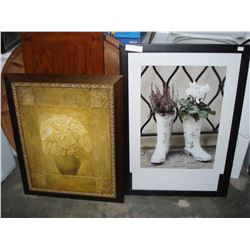 TWO FLOWER PRINTS