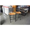 Image 1 : PAIR OF BLACK BARSTOOLS