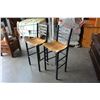 Image 2 : PAIR OF BLACK BARSTOOLS