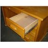 Image 2 : PINE SINGLE PEDESTLE DESK WITH HUTCH