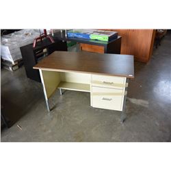 METAL AND WOOD DESK