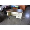 Image 2 : METAL AND WOOD DESK