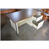 Image 3 : METAL AND WOOD DESK