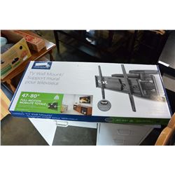 NEW OVERSTOCK INSIGNIA 47-80 INCH FULL MOTION WALL MOUNT