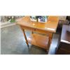 Image 2 : WOOD SIDE TABLE WITH DRAWER