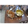 Image 1 : BRASS BOWL AND BASKET