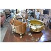 Image 2 : BRASS BOWL AND BASKET